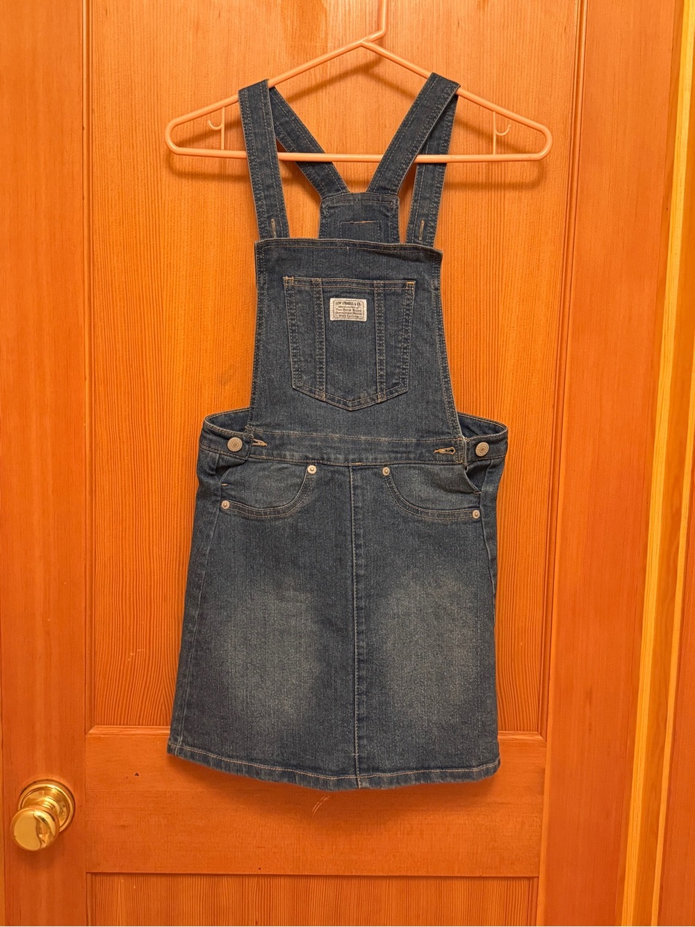 Levi's Dark Blue Denim Overall Skirt